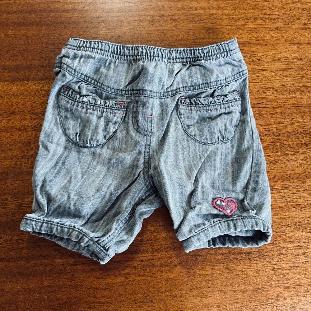 Mexx Girls Capri Pants Gray With Pink Stitching Size 6/9